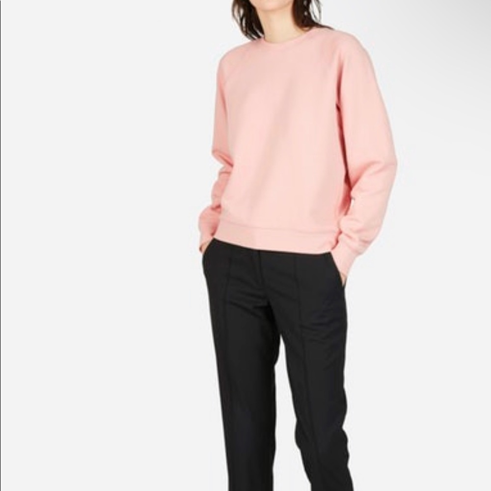 Everlane French Terry Blush Crewneck Sweatshirt